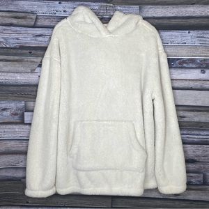 AEROPOSTALE Oversized Pullover Fuzzy Hoodie Size L